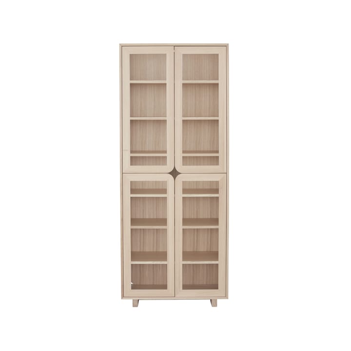 Vidja hight display cabinet - Oak white pigment clear lack - 1898