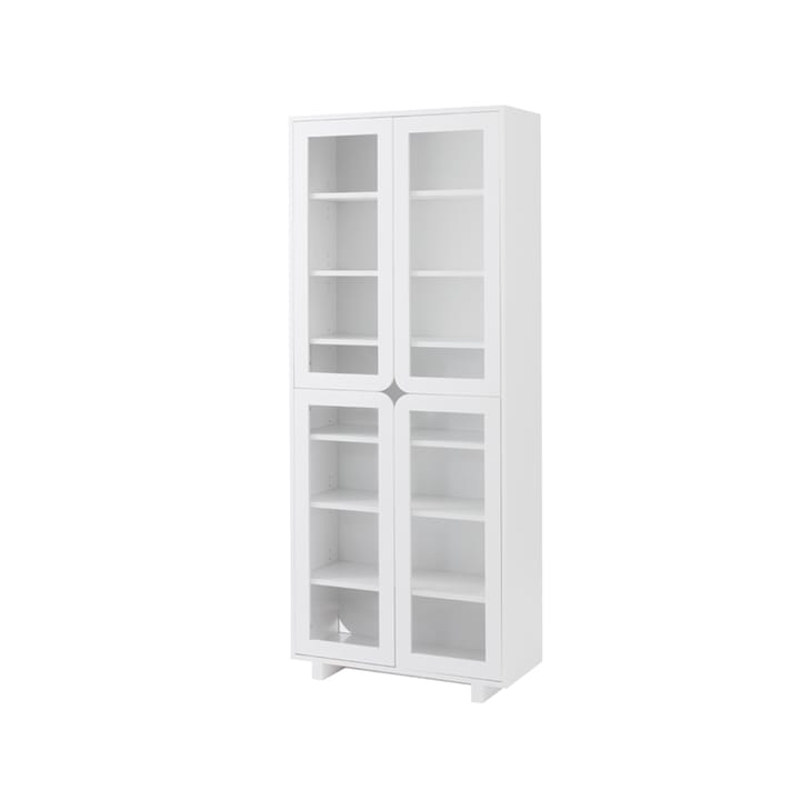 Vidja hight display cabinet, White lack 1898