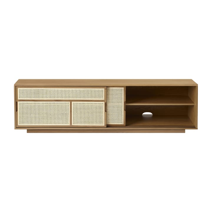 Air side table low, Oak, rattan Design House Stockholm