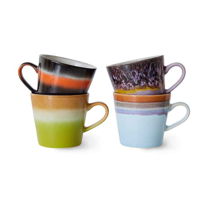 70's cappuccino mug 4-pack - Solid - HKliving