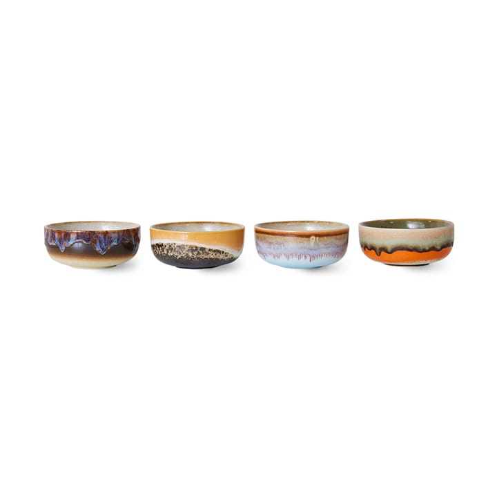 70s tapas bowl 4-pack - Crystal - HKliving